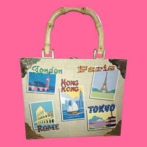 Romeo-Roma Cigar Box Purse w/Bamboo Handle - Excellent Condition